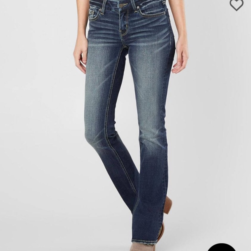Buckle Black dark wash bootcut jeans